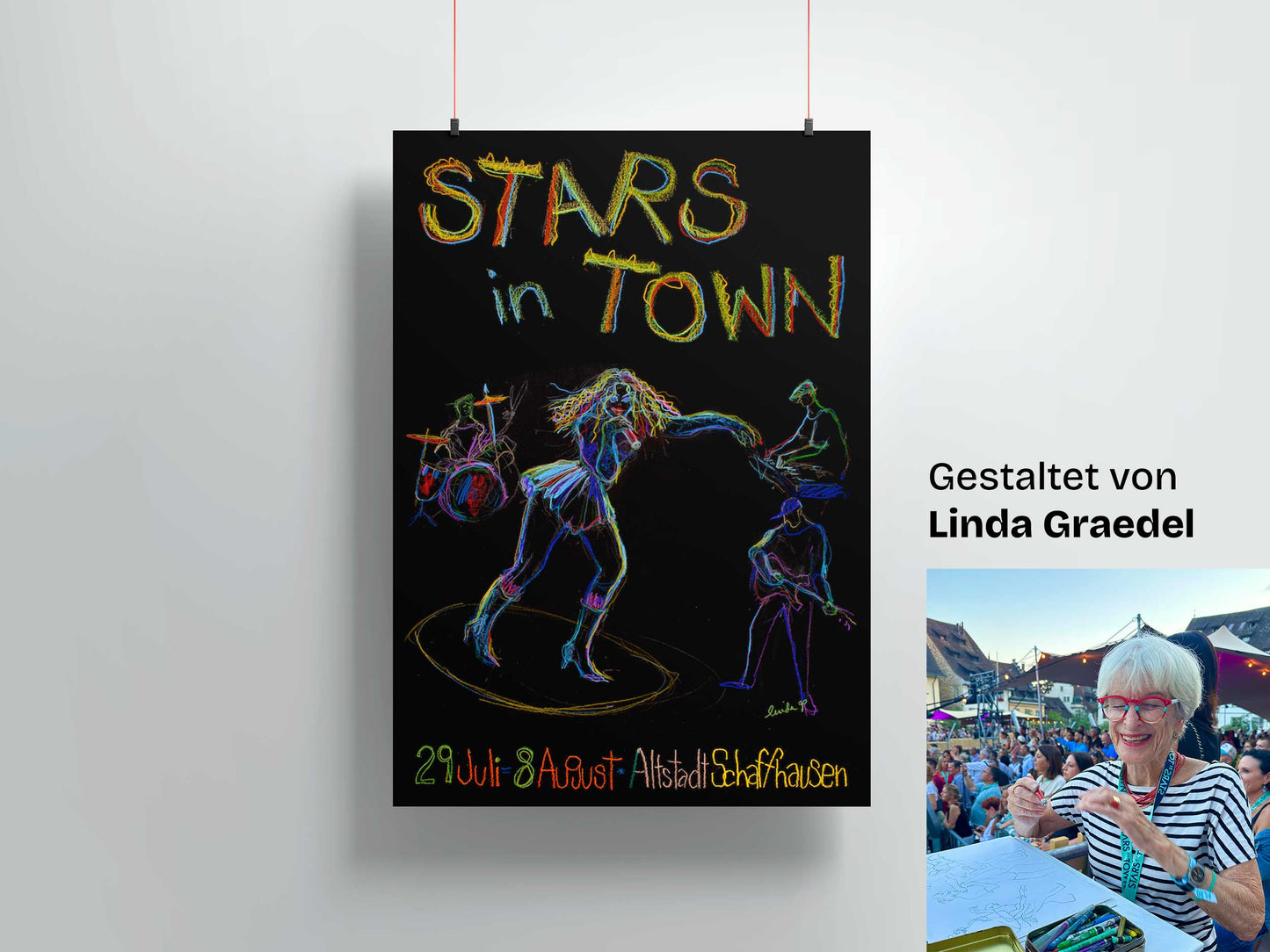 STARS IN TOWN JUBILÄUMS-POSTER – Exklusives Design von Linda Graedel