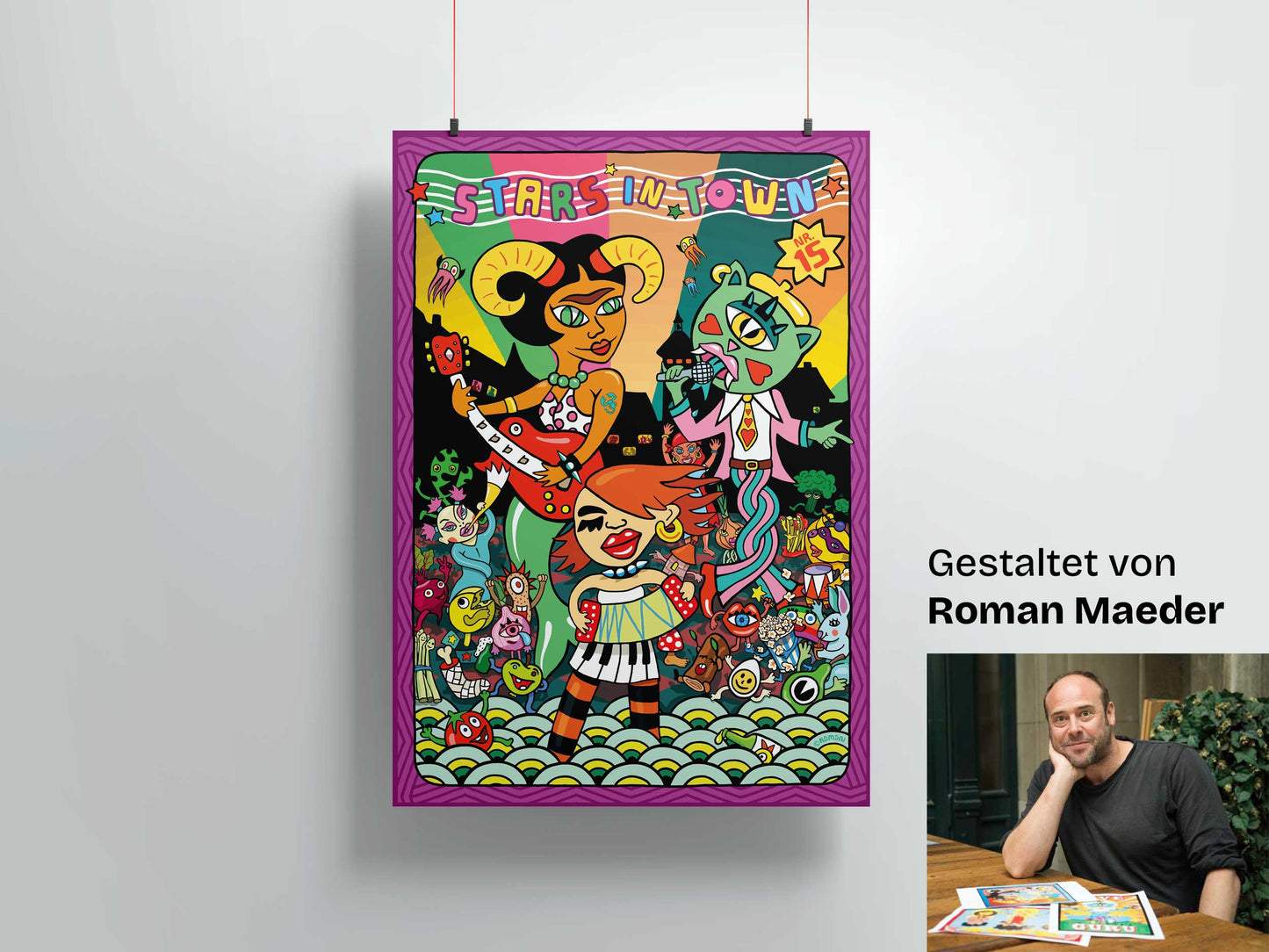 STARS IN TOWN JUBILÄUMS-POSTER – Exklusives Design von Roman Maeder