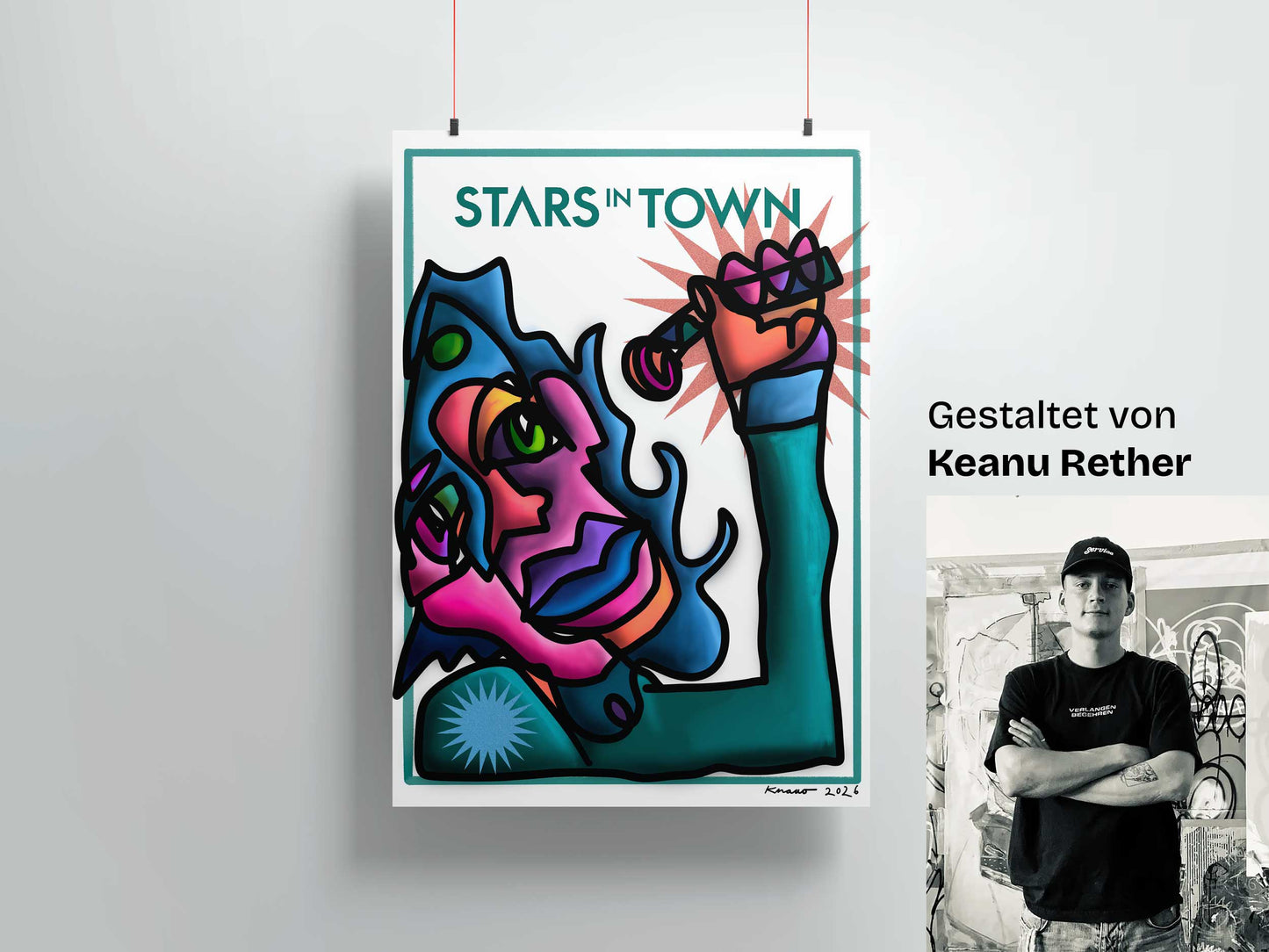STARS IN TOWN JUBILÄUMS-POSTER – Exklusives Design von Knaao